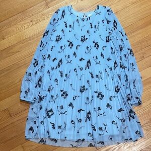 Atrizia Wilfred Artizia Wilfred Daydreamer Mini Dress Pleated Size Small